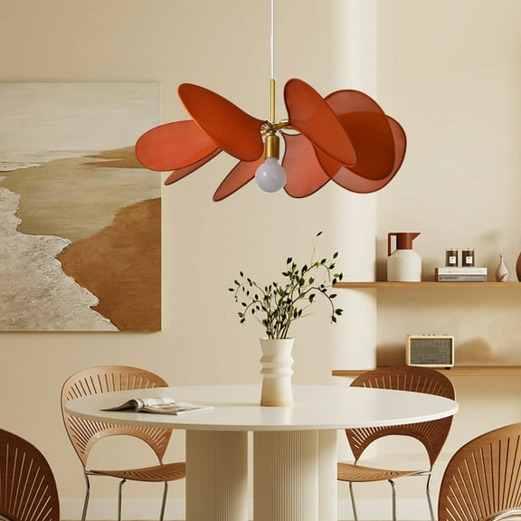 Arturesthome Dining Room Pendant Light, Nordic Modern Light Fixture, Modern Home Ceiling Light, Living Room Boho Flower Hanging Lamp, Bedroom Chandelier