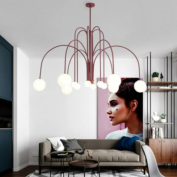 Arturesthome French Art Deco Pendant Lights Minimalist Living Room Glass Chandelier
