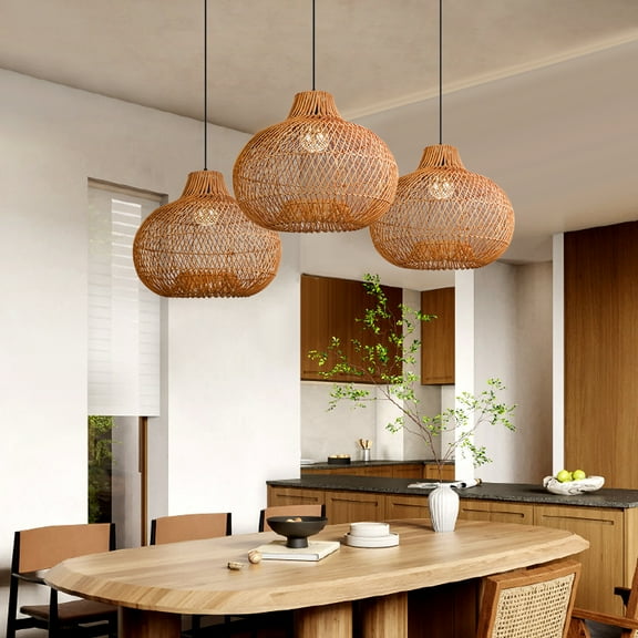 Arturesthome Handmade Rattan Pendant Light