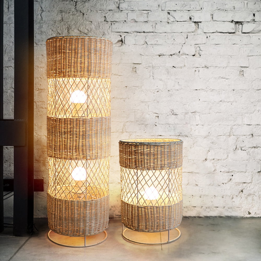 Arturesthome Japanese B&B Zen Rattan Floor Lamp