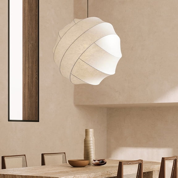 Arturesthome Japanese Modern Large Silk Pendant Light Chic Wabi-Sabi Fabric Chandelier