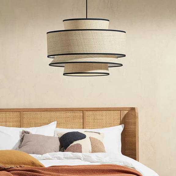 Arturesthome Japanese Multilayer Fabric Chandelier Creative Pendant Lampshade