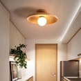 thumbnail image 1 of Arturesthome Japanese-style Aisle Small Lamp Flush Mount Solid Wooden Ceiling Light For Dining Room, 1 of 8