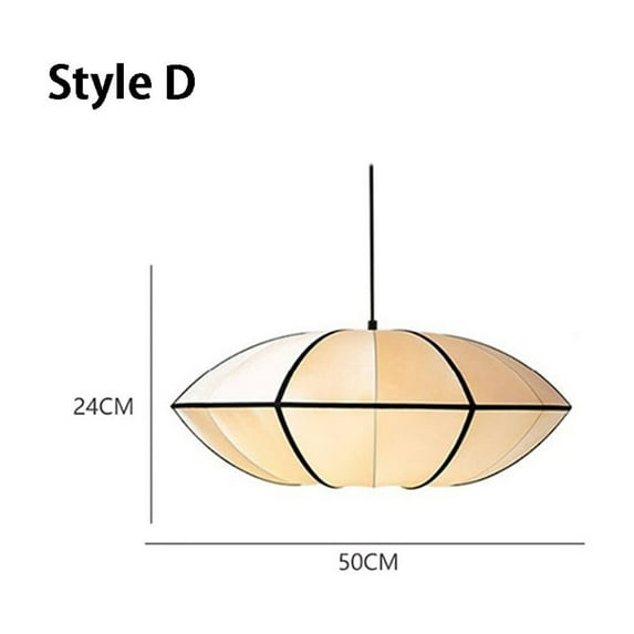 Arturesthome Living Room Satin Chandelier Japanese Medieval Vintage Pendant Lamps Set