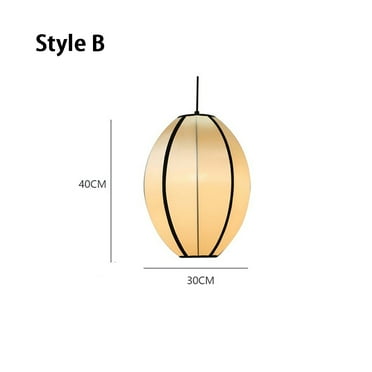 Arturesthome Living Room Satin Chandelier Japanese Medieval Vintage Pendant Lamps Set