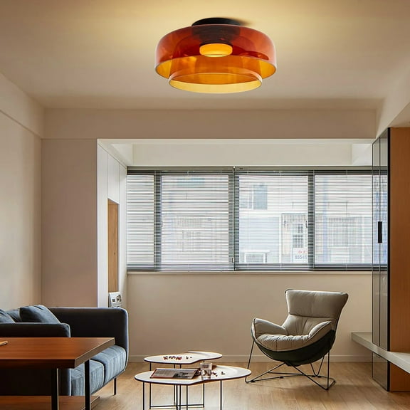 Arturesthome Medieval Flush Mount Glass Ceiling Lamp Design