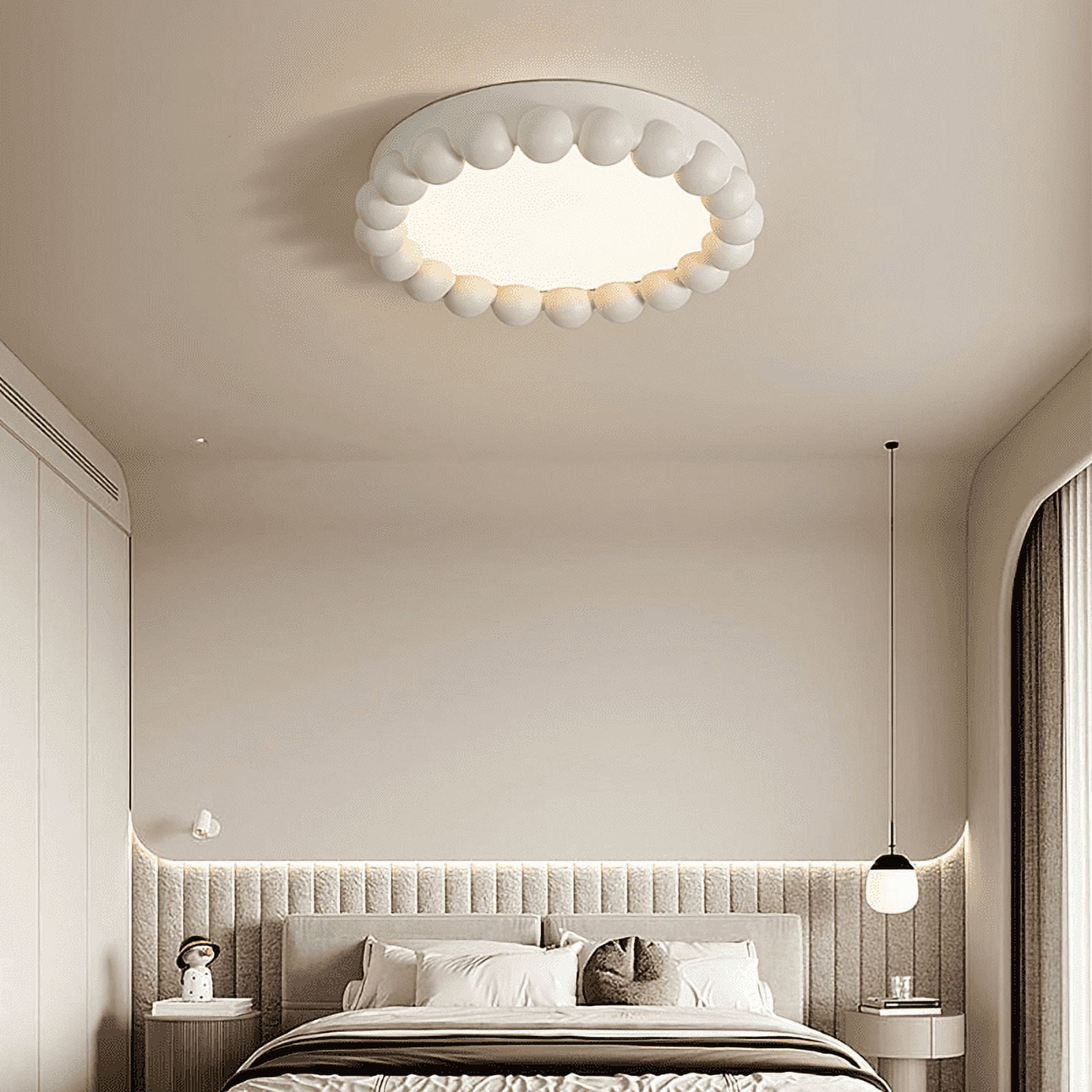 Arturesthome Minimalist Resin Beads Shape Flush Mount Ceiling Light