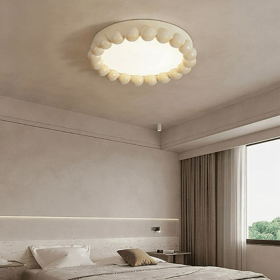 Arturesthome Minimalist Resin Beads Shape Flush Mount Ceiling Light