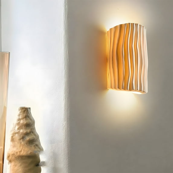 Arturesthome Modern Colorful Resin Bedroom Bedside Wall Lamp