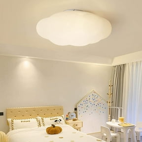 Arturesthome Modern White Cloud Flush Mount Ceiling Light Hanging Lights Fixture Chandelier Kids Room Bedroom Lamp Pendant Lighting for Children Living Room