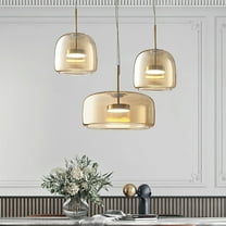Arturesthome Nordic Creative Cream Style Glass Pendant Light Simple Aisle Cafe Decorative Lamp
