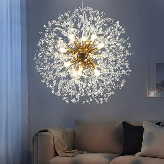 Arturesthome Nordic Creative Dandelion Pendant Light Beaded Crystal Chandelier