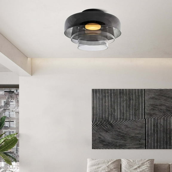 Arturesthome Nordic Designer Corridor Ceiling Light Retro Bedroom Glass Hanging Lamp