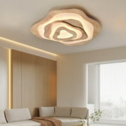 Arturesthome Nordic Irregular Flush Mount Solid Wooden Ceiling Light For Living Room