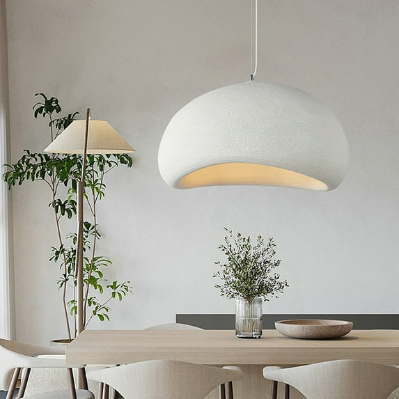 Arturesthome Nordic Japandi Living Room Handmade Oval Resin Chandelier Lamp