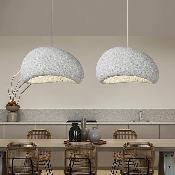 Arturesthome Nordic Japandi Living Room Handmade Oval Resin Chandelier Lamp