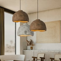 Arturesthome Nordic Living Room Resin Oval Ceiling Lamps Wabi-Sabi Pendant Light