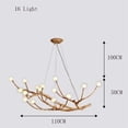 thumbnail image 1 of Arturesthome Nordic Rustic Tree Branch Hanging Chandelier with Bubble Glass lighting, 1 of 13