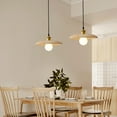 thumbnail image 1 of Arturesthome Nordic Solid Wood Chandelier Dining Room Bedroom Bedside Small Pendant Light, 1 of 10