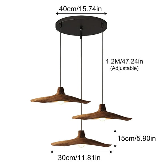 Arturesthome Nordic Wabi Sabi Chandelier,Minimalist Bedside Night Light,Modern Wabi Pendant Light,Unique Design Lamp,Home Decor and Gifts,Father Day Gift