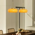 thumbnail image 1 of Arturesthome Nordic Yellow Glass Chandelier Kitchen Island Dining Room Pendant Light, 1 of 7