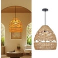 thumbnail image 1 of Arturesthome Rattan Pendant Lamp Retro Hanging Lights Rope Lampshade, 1 of 16