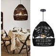 thumbnail image 1 of Arturesthome Rattan Pendant Lamp Retro Hanging Lights Rope Lampshade, 1 of 16