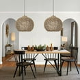 thumbnail image 1 of Arturesthome Rattan Woven Pendant Light Shades Hand-Woven Ceiling Chandelier Handmade Hanging Lights Crafts Lampshade, 1 of 16
