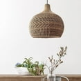 thumbnail image 1 of Arturesthome Rustic Handwoven Rattan Pendant Light Lampshade For Living Room, 1 of 9