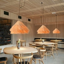 Arturesthome Southeast Asian Rattan Hanging Light Wabi-sabi Style Japanese-Rattan Art Lamp