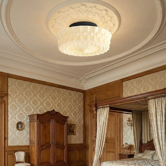 Arturesthome UEEYAC Cream Vintage Art Classic Round Personalized Pendant Light