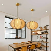 Arturesthome Wabi Sabi Scandinavian Wooden Pendant Lights Mid Century Rope Chandelier Mid-Century Scandinavian Wood Pendant Lights