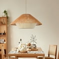 thumbnail image 1 of Arturesthome Wabi-Sabi Style Japanese Retro Hemp Rope Pendant Light, 1 of 11