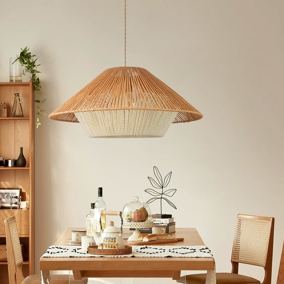 Arturesthome Wabi-Sabi Style Japanese Retro Hemp Rope Pendant Light