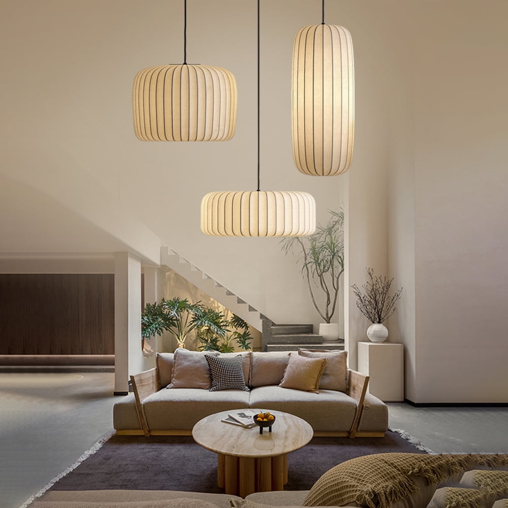 Arturesthome Wabi-Sabi Japanese Fabric Pendant Ceiling Hanging