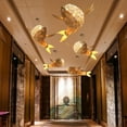 thumbnail image 1 of Arturesthome Wooden Fish Shaped Pendant Lights Decorative Rustic Chandelier - Wood Hanging Lamp Fixture, 1 of 13