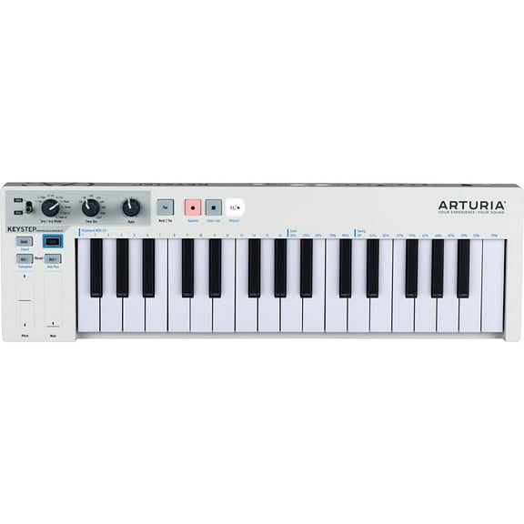 Arturia 32-key Slim Keyboard with Polyphonic Step Controller & Sequencer - White
