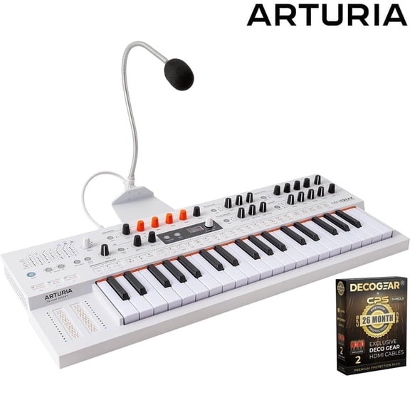 Arturia 571004 MiniFreak Vocoder 37 Key Polyphonic 6-Voice Hybrid Synthesizer Keyboard Bundle with CPS Exclusive 26 Month Protection Pack (BEACH-CPS-26M1000ATV)