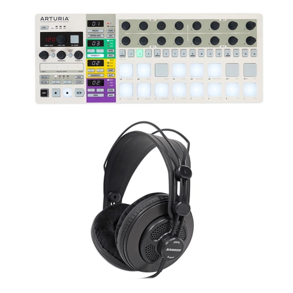Arturia BeatStep Pro Sequencer Midi USB DJ Recording Pad Controller + Headphones
