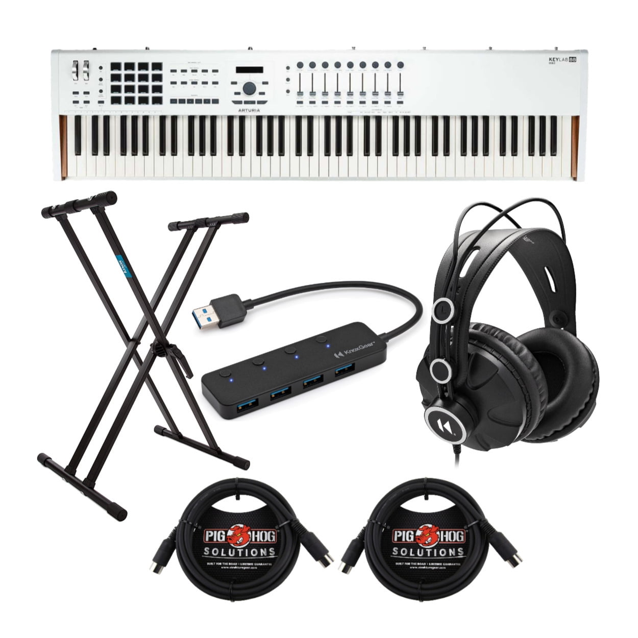 Arturia KeyLab 88 MkII Keyboard Controller with Keyboard Stand Bundle