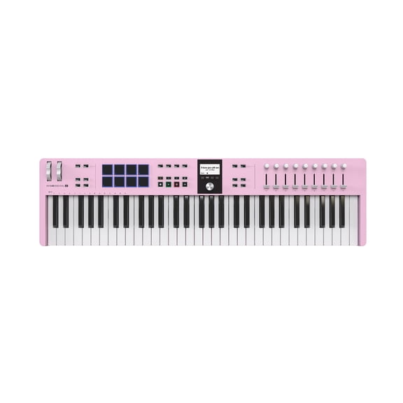 Arturia KeyLab Essential 61-Note mk3 Universal MIDI Controller with Software Included and DAW Integration (Rose Quartz)