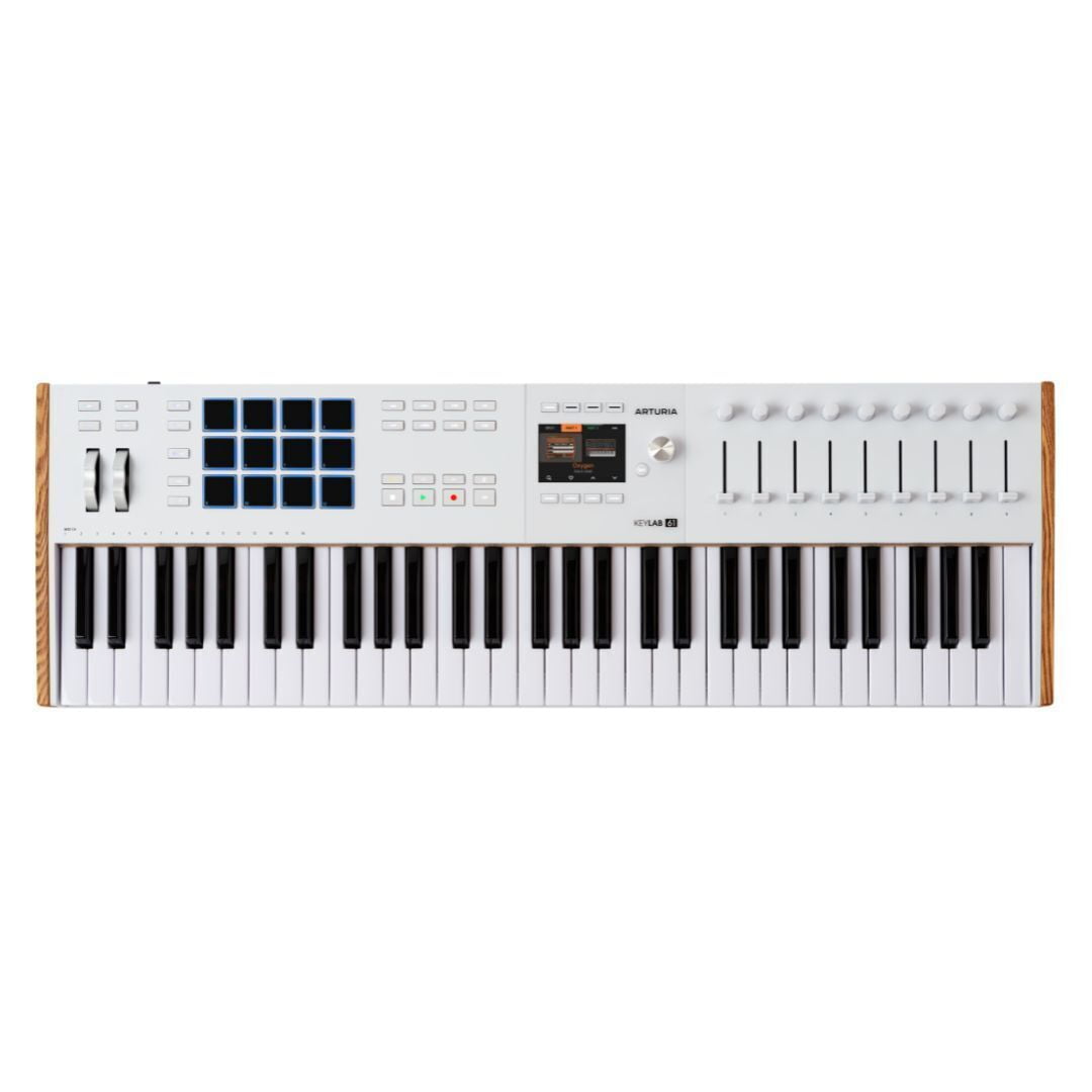 Arturia KeyLab 61 Mk3 61-Key USB MIDI Controller Keyboard, White