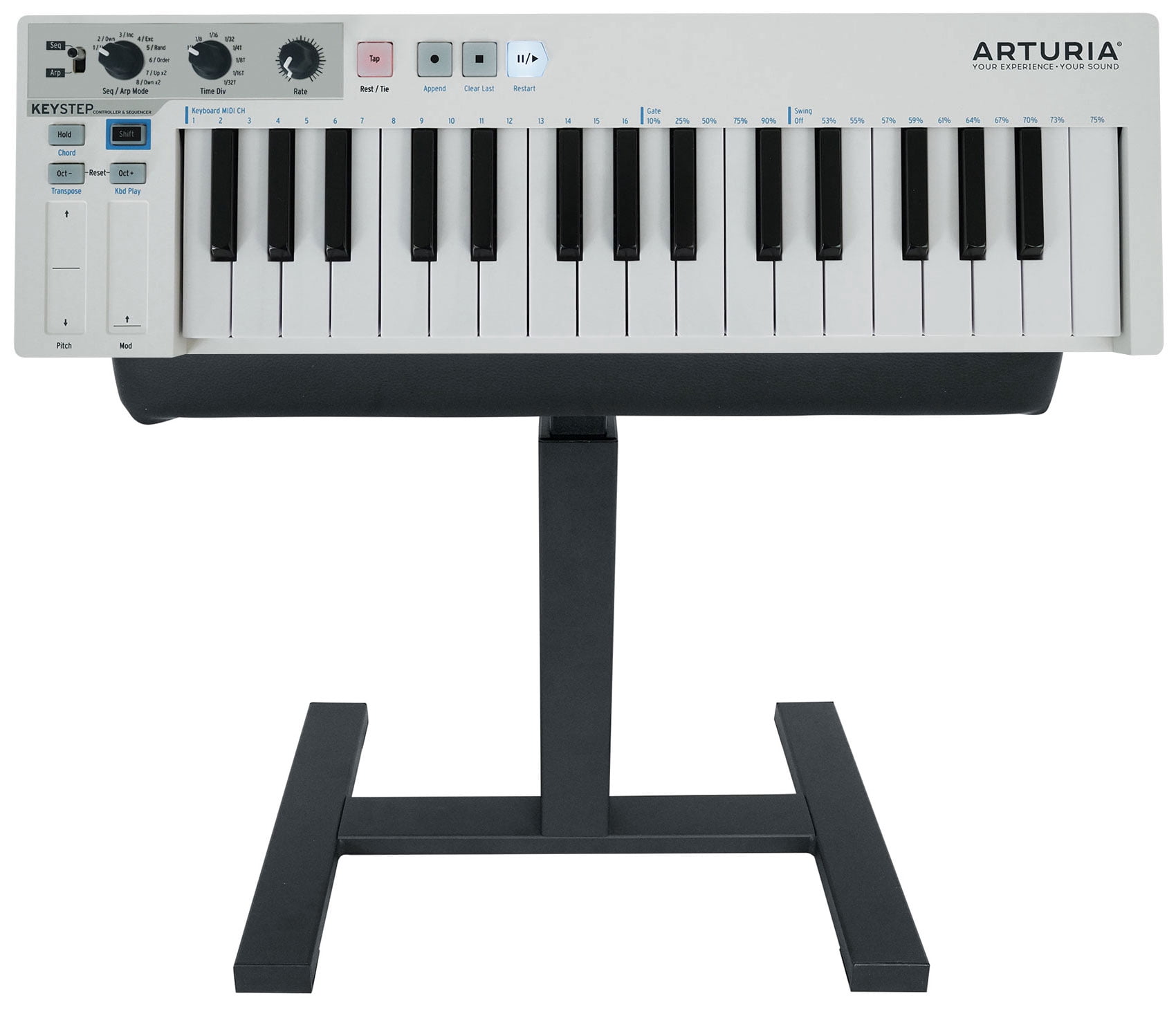Arturia KeyStep Sequencer Midi USB Keyboard Controller+Hydraulic Air Lift Bench