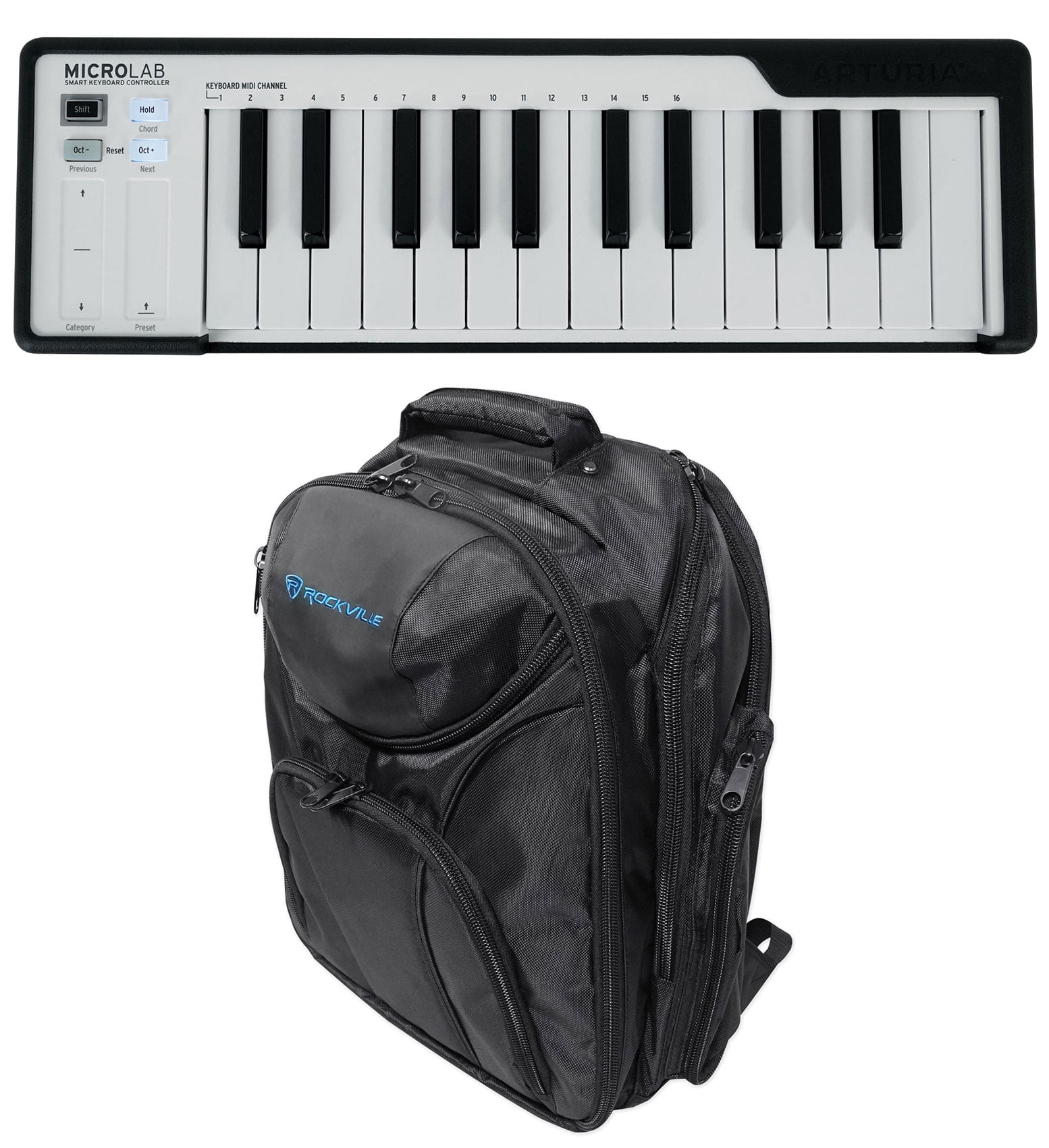 Arturia MicroLab Black Music Production MIDI 25-Key Keyboard Controller ...