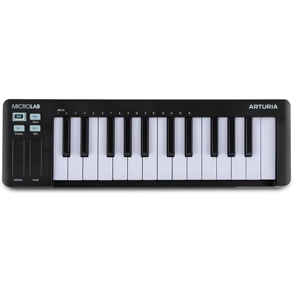 Arturia Microlab Mk3 25-Key USB MIDI Controller - Black