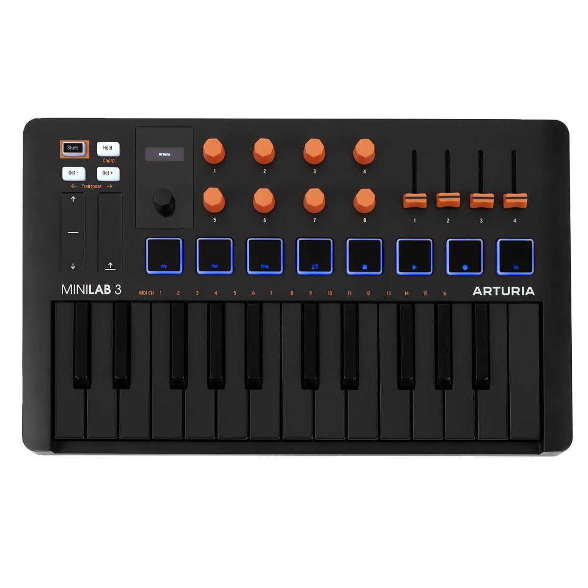 Arturia MiniLab 3 Limited Edition Universal MIDI Keyboard Controller - Orange