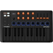 Arturia MiniLab 3 Orange Compact MIDI Keyboard and Pad Controller Special Edition Orange and Black