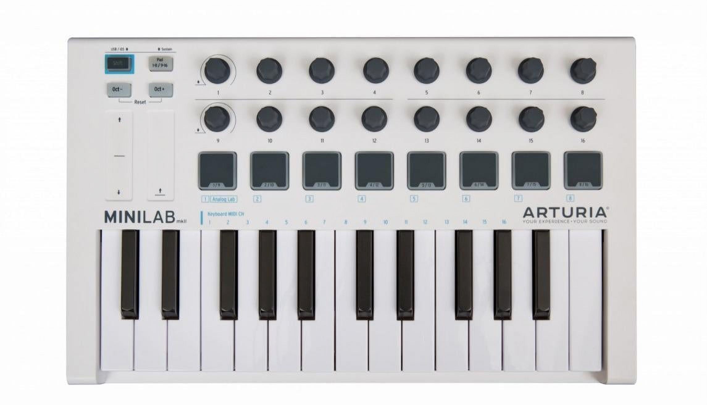 Arturia MiniLab MKII 25-Key USB MIDI Controller - Studio Music