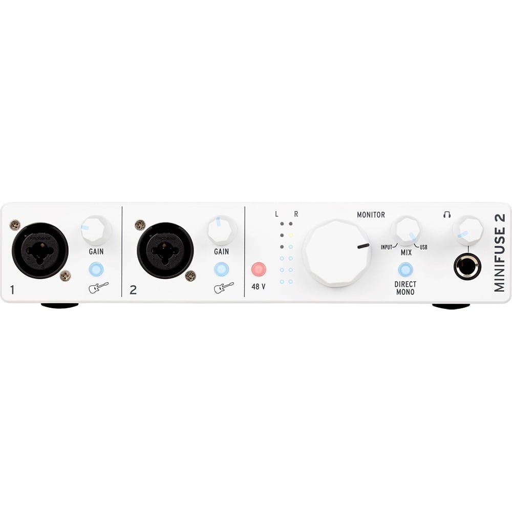 Arturia MiniFuse 2 Portable 2x Input USB-C MIDI Audio Interface, White