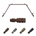 thumbnail image 1 of Arturo 13/16" Bay Window Curtain Rod 20"-36", 38"-72" - Cocoa, 1 of 3